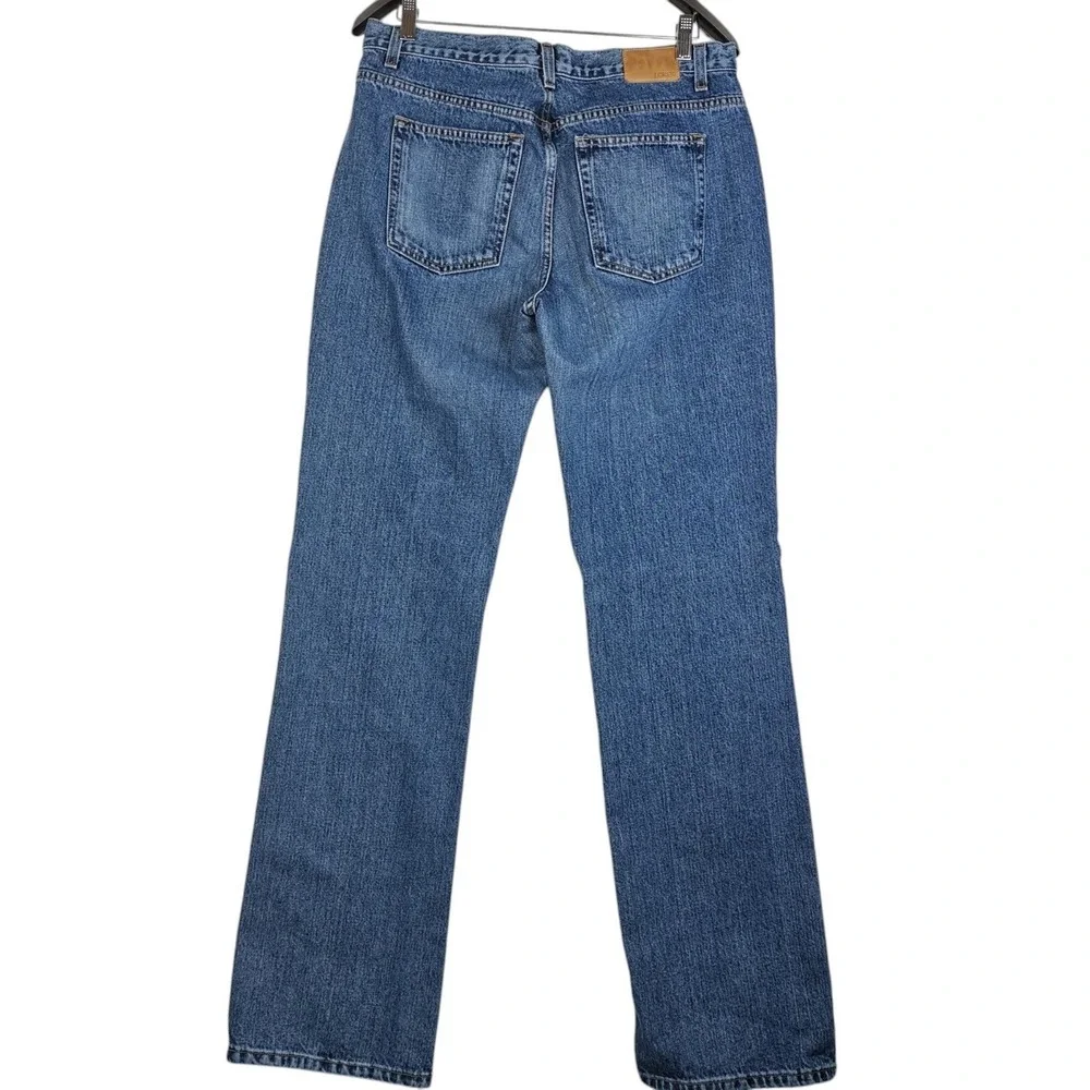 J. Crew T14 100% Cotton Denim Blue men's Jeans Straight Leg Made In USA 32x35